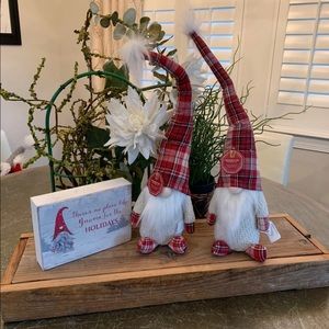 Balsam & Fir Plaid Christmas Gnomes 
Set of 2 Matching